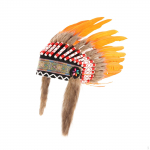 Artificial Feather Headdress American Decor Vintage Style Fancy Dress up Halloween