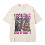 2025 Lesbid S&ouml;&ouml;vad Mida Graafiline T-s&auml;rk Vabaaja Puuvillane T-s&auml;rk Mehed Naised Mood &Uuml;legabariidiline Streetwear T-s&auml;rgid Suvised R&otilde;ivad Topid XXXXL