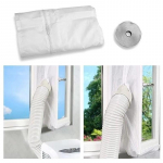 3M/5M Majapidamises Kaasaskantav Konditsioneer Paindlikust Riidest Tihenduspaneel Akna Tihendus Lukuga, Kleepkinnitused 300cm