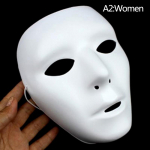 Halloween Cool Pvc Kamen Rider Ghost Dance Hip Hop Mask White Night Lights Mask as the picture