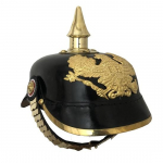 Saksa Preisi Pickelhaube Kiiver, Keiserliku Ohvitseri Naelkiiver Kantav T&auml;iskasvanutele Kingitus