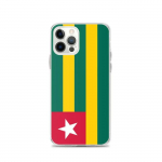 Coque iPhone &ndash; Drapeau Togo &ndash; iPhone 12 Pro &ndash; Supp &ndash; Mitmev&auml;rviline &ndash; Vertikaalne