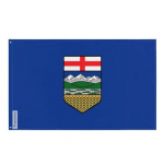 Drapeau - Alberta - 160 x 240 cm - Pol&uuml;ester - J&auml;lje rekto/verso - &OElig;illets en fer