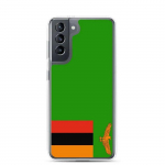 Coque T&eacute;l&eacute;phone Drapeau Zambie &ndash; Samsung Galaxy S21 Plus
