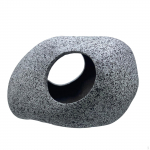 Aquarium Accessory with Two Openings for Habitat Simulation in Purple Sand 8.3 cmx6.7 cmx5.5 cm