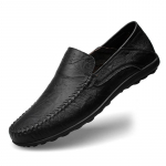 Ehtne Nahk Meeste Kingad Vabaaja Luksusbr&auml;nd Formaalne Meeste Mokassiinid Moccasins Itaalia Hingavad Slip-on Mehelik Paadikingad Suur Suurus 37 must