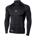 Under Armour logo printmokkneeliga kitsa l&otilde;ikega pikavarrukaline T-s&auml;rk meestele must 1358645-001 S