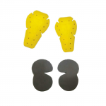 Mootorratturitele sobivad biker-p&uuml;ksid p&otilde;lvekaitsmetega Biker-p&uuml;ksid p&otilde;lvekaitsmed One Size kollane