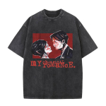 Vintage pestud rokkb&auml;ndi My Chemical Romance T-s&auml;rk Three Cheers for Sweet Revenge gooti T-s&auml;rgid Meeste Naiste R&otilde;ivad T-s&auml;rgid M black