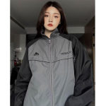 Vintage Y2k jope Naiste tuulejope Suurem&otilde;&otilde;tmeline Harajuku mood t&auml;navar&otilde;ivad vabaaja lukuga jakid Korea stiilis &otilde;ues XL hall