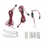 Jalavalgusti pikenduskomplekt, esijalgade valgusti toite eemaldamise juhtmestik, 4 positsiooni, 2. rida Second row lamp extension wiring