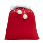 Christmas Velvet Santa Claus Bag 12 x 16/20 x 28 Inch Large Santa Gift Sack with Drawstring Holiday Gift Bag for Present Toys Xmas Party Supplies 30x40cm