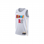 Nike NBA Miami Heat Jimmy Butler City Edition Swingman S&auml;rk Valge Unisex Streetwear DO9599-100 XL