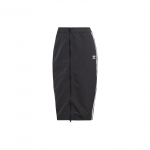 Adidas Originals Trefoil Triibulise Logoga Tikitud Midi Seelik Naiste Alaosad Must HM2156 XS