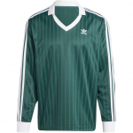 Adidas Originals Adicolor Pique triibuline pusa jalgpalli pikkade varrukatega T-s&auml;rk Meeste topid Mineraalroheline IZ2446 XL