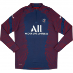 Nike 2020-21 Paris Saint-Germain M&auml;ngija Versioon Vaporknit Mugav Vabaaja 1/4 T&otilde;mblukuga Treening Pikkade Varrukatega Jalgpallis&auml;rk Meestele Topp Punane Sinine CI4975-411 S