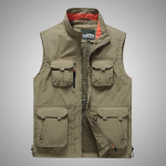 Vest meestele Kevad- ja s&uuml;gisvest Meeste vabaaja vestiga jakk 6XL parkkoor