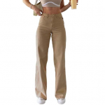 Naiste teksad taskutega, k&otilde;rge v&ouml;&ouml;kohaga, lukuga, lukuga, sirged p&uuml;ksid, &uuml;hev&auml;rvilised vintage Ameerika stiilis teksap&uuml;ksid igap&auml;evaseks kandmiseks. 5XL