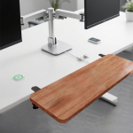 Desk Board Arm Rest Expansion Ergonomic Clamp on Easy Installation for Computer Table Foldable Space White