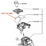 Liuguri suunatuli K011-64-358A sobib Mazda 6 CX-5-le