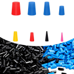 Silicone Tapered Plug Kit Assortment 1/16 inch to 5/8 High Temp Stoppers Hole Plugs for 300pcs blue