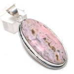 Natural Rhodochrosite Gemstone 925 Sterling Silver Jewelry Pendant 2.48 e2t66