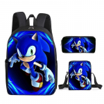 Sonic algklassilapse koolikott kolmeosaline komplekt anime multifilmikott &otilde;lakott pliiatsikott 37-NMAOV