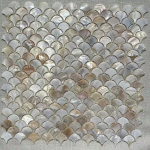 Karbi mosaiikplaat Naturaalne valge p&auml;rlmutter Seinakate K&ouml;&ouml;gispritsmed Vannitoaplaadid kalasoomuste leht k&ouml;&ouml;k 97 1pc