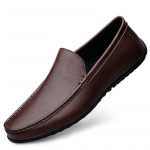 Ehtsad Nahast Mokassiinid Meestele Disain Mokassiin Mood Slip-On Pehmed Tasased Vabaaja Meeste Kingad T&auml;iskasvanud Meeste Jalatsid K&auml;sit&ouml;&ouml; Paadikingad 38