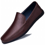 Elegantne ehtsast nahast mokassiin kingad Klassikalised meeste vabaaja kingad Mugavad k&otilde;ikjale sobivad slip-on paadikingad K&otilde;rge kvaliteediga meeste &auml;rikkingad 38
