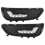 L-kujuline LED p&auml;evas&otilde;idutuli sobib Mercedes Benz E-klassile W212 E180 E200 E260 E320 E400 2009 2010