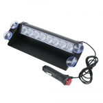 P&auml;evas&otilde;idud Bling LED Politseituled 3 Vilkumisrežiimi 8 LED-i 12V Auto Veoauto H&auml;daabiv&auml;lk Armatuurlaua Strobe Hoiatustuli