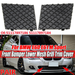 Paar BMW 5. seeria E60 E61 M SPORT M pakettauto esikaitseraua alumine v&otilde;rgust v&otilde;rev&otilde;re plaadi trimmikatte kork 51117897186 51117897184 Pair