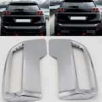 V&auml;line v&auml;ljalaske summuti dekoratiivne katteliistud 2017 2018 2019 2020 Peugeot 3008 5008 jaoks chrome gray