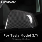 Auto tahavaatepeegli kate Tesla Model 3 Model Y Auto v&auml;listarvikutele ABS-ukse k&uuml;lgmise tahavaate peegli kestale MY-EX32LBLACK
