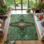 Vintage P&auml;rsia roheline vaip elutuppa magamistuppa salongi diivani mati jaoks suure ala kaunistus koduvaibad retro luksuslik disain 120x160cm white