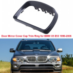 Must tahavaatepeegli korgi raam, k&uuml;ljepeegli katte trimmir&otilde;ngas BMW E53 X5 1999-2006 jaoks, autotarvikud Wing Mirror CoverL