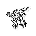 4pcs Joker Hahaha Car Stickers Helmet Reflective Decor Automobile motorcycle reflective English sticker Waterproof Sticker Vinyl must