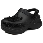 Crocs Bae L&auml;bipaistvad Lillelised Klounid Lihtsad Mitmek&uuml;lgsed Klounid Naiste klounid Must 213120-001 36-37