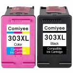 2 Cartouches d'encre Compatible pour HP 303 XL 303XL Compatible pour ENVY Photo 6200 6220 6230 6232 6234 7130 7134 7830 7834 Tango X