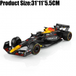 1:18 Red Bull Racing RB19 F1 Mudel 2023 Sulam Metall Auto Vormel Racing Diecast Mudel M&auml;nguasjad Kollektsioonid S&uuml;nnip&auml;evakingitused Verstappen must