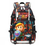 Zelda Zelda Perifeeria Prinditud Seljakott V&auml;ljaspool USB-port Suure Mahutavusega Reisiseljakott 48*32*15