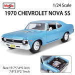 Maisto 1:24 1970 Chevrolet NOVA SS valuvelgedega auto mudel survevalu staatiline t&auml;ppismudel kollektsioon kingitus m&auml;nguasi trendikas m&auml;nguasi