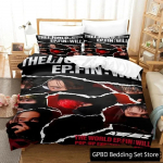 Maailm Ep.Fin Will Ateez Voodipesu Komplekt 3D Prinditud Sobib Magamistuppa Tekikoti Komplekt Padjap&uuml;&uuml;ridega Lastele Kodu Tekstiil EU Single(135*200cm)3pcs