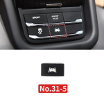Car Center Console Multi functional sport mode start stop button vehicle stability lane keeping E-power For Porsche Cayenne No.28-3 black