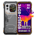 Blackview XPLORE 1 Pro 5G AI V&auml;litingimuste nutitelefon 48 GB + 512 GB Termokaamera Mobiiltelefon 12+256 oranž