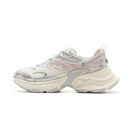 Li Ning Xingji Cushioning Slip Resistant Abrasion Resistant Breathable Low top Chunky Sneakers Women's White Silver AGCV110-3 35.5