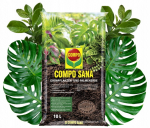 Compo Sana Mullasegu Rohelistele Taimedele ja Palmidele 10L Turvas, Perliit, Agrosil, Lubi Compo Sana
