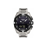 TISSOT T Touch P&auml;ikeseenergia Kvartsmehhanismiga Meeste Kell Kell 45mm Must sihver Titaanist korpus T091.420.44.051.00 Black Dial