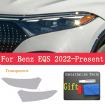 Mercedes Benz EQS-i jaoks Auto V&auml;lispeegli Esitulede Kriimustusvastane Esitulede Kile TPU Kaitsekile Kate Remonditarvikud valge